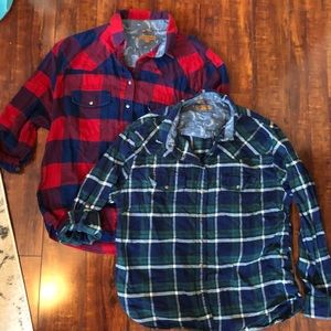 Jacks Girlfriend XXL flannel shirts